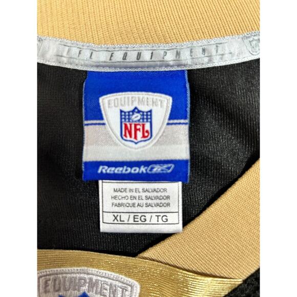 Reebok NFL New Orleans Saints Drew Brees #9 Football Jersey Men’s Size XL Black - Picture 9 of 13